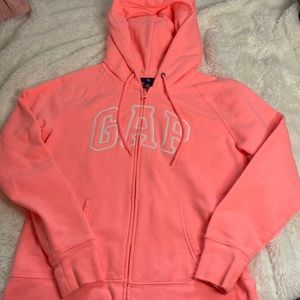 GAP zip up hoodie, pink, vintage tag